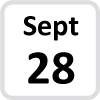 sept 28 calendar icon