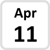 April 11 calendar icon