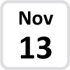 Nov 13 calendar icon