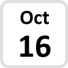 Oct 16 calendar icon