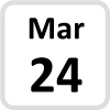 March 24 calendar icon